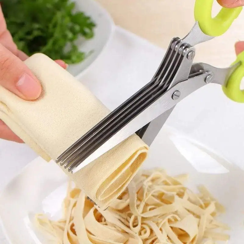 KitchenScissors 5-Blade Kitchen Shears for Herbs and Salad
