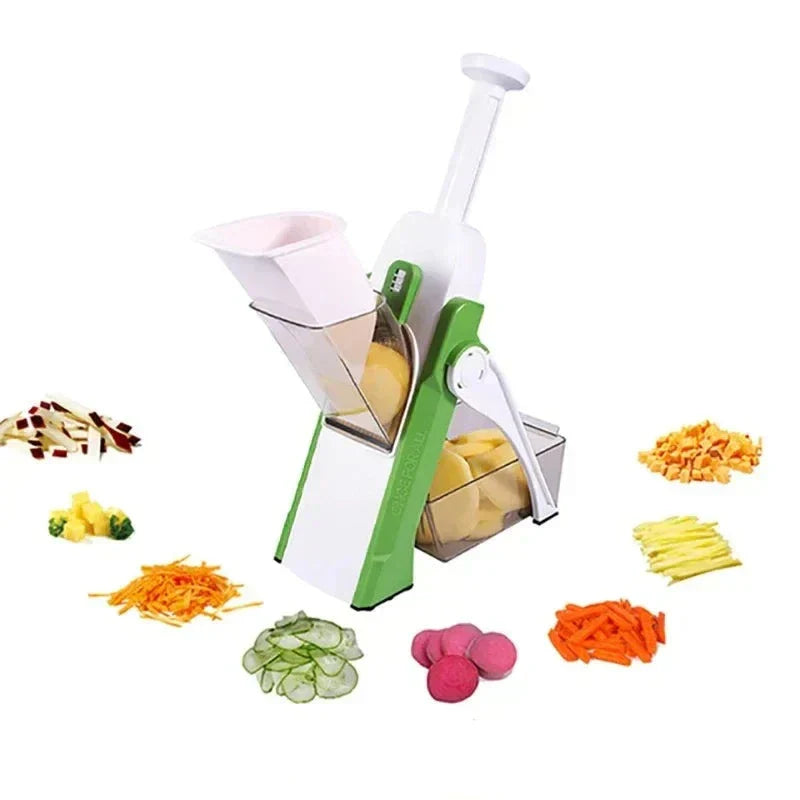 VeggieSlicer Multifunctional Vegetable Slicer, Stainless Steel Blades