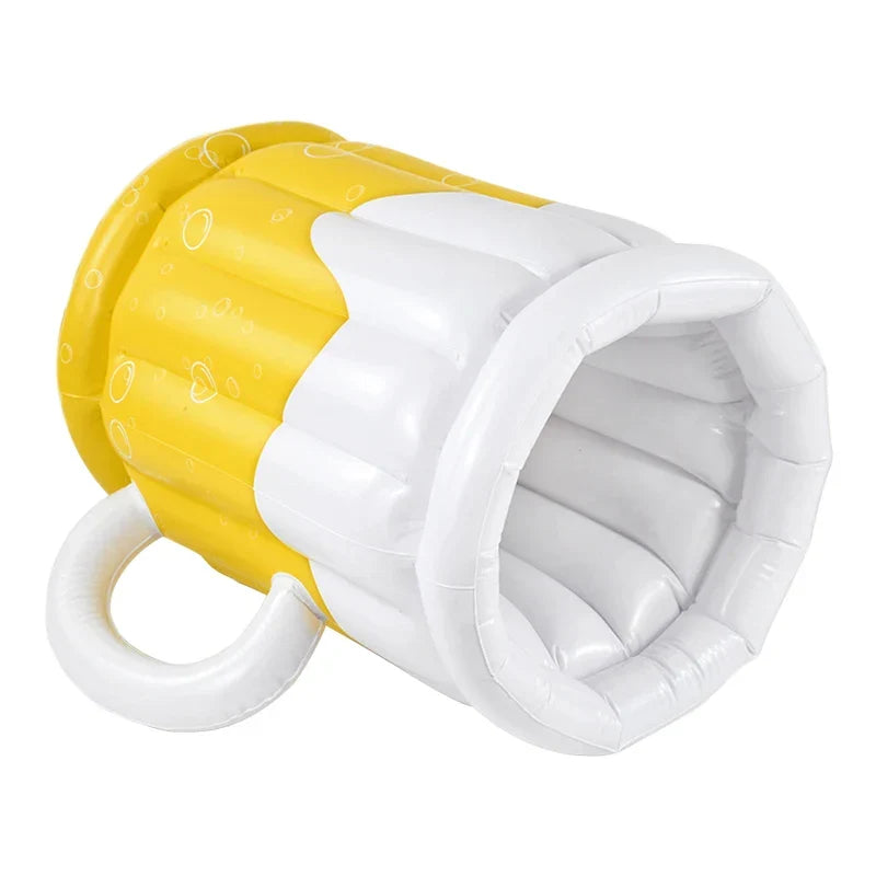 Oktoberfest Inflatable Beer Cooler, Beer Mug Design Pool Accessory