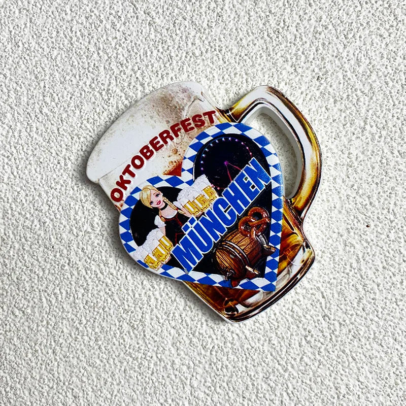 Munich 3D Fridge Magnet, Souvenir 2-piece set