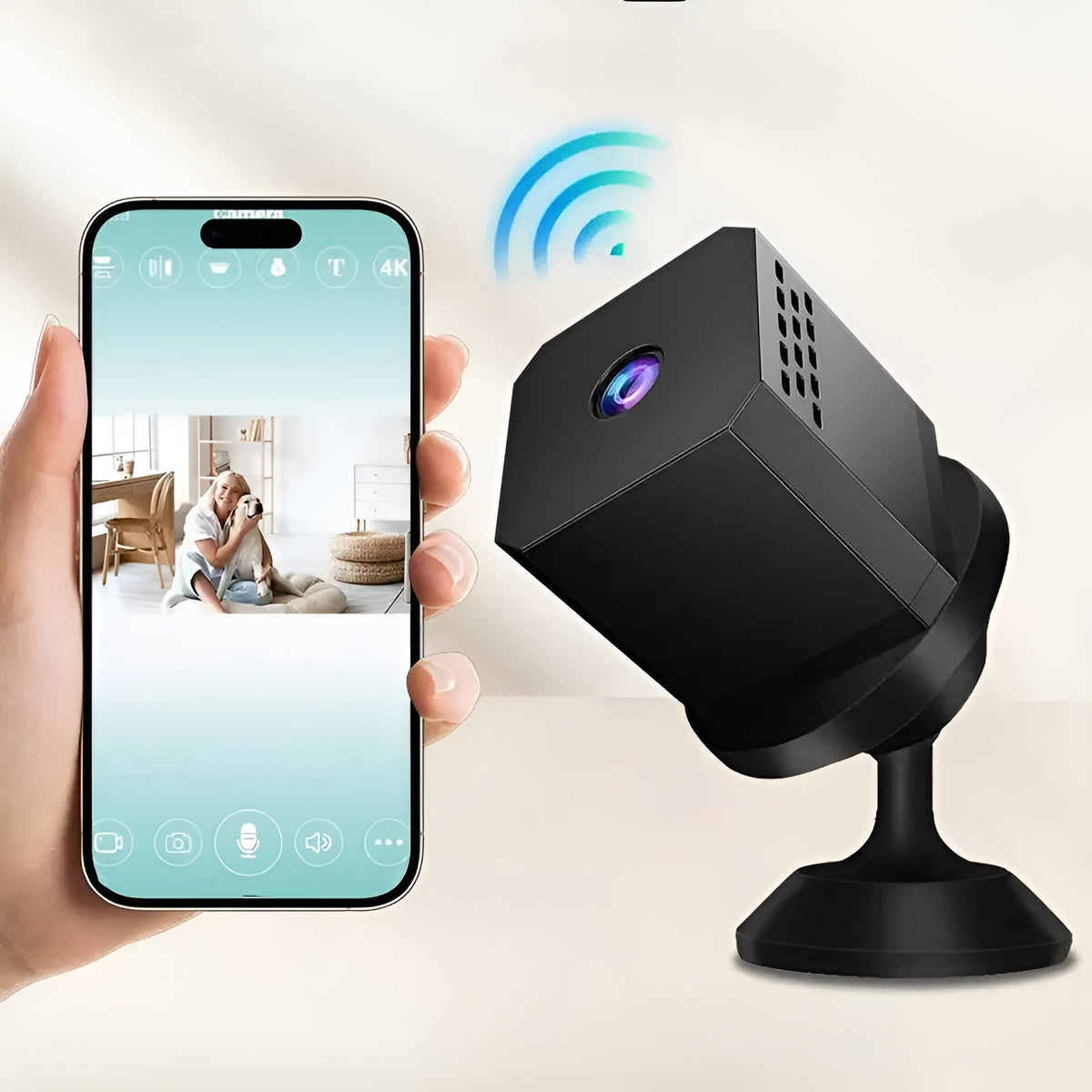 CompactCamera Wireless HD Night Vision Security Camera