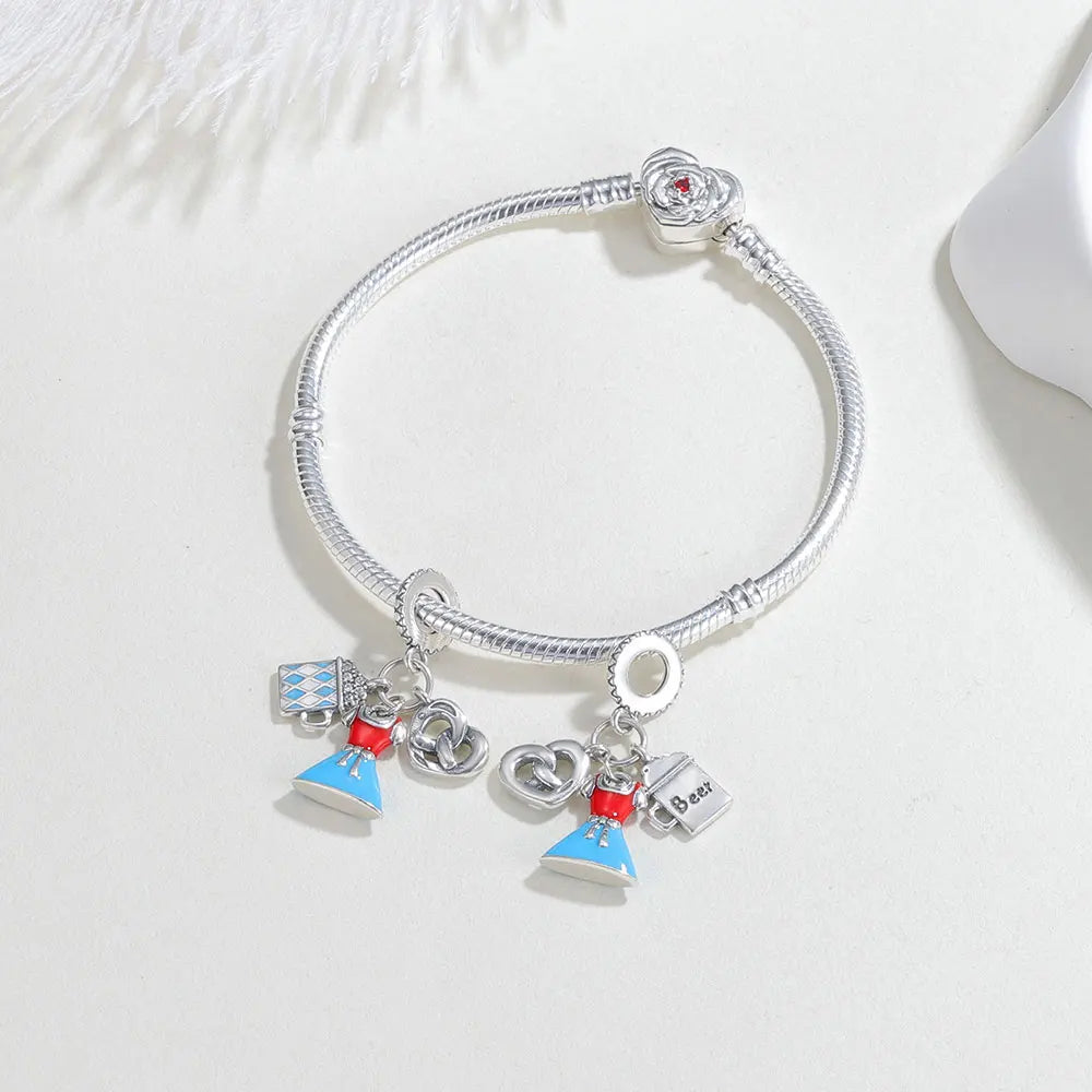 Oktoberfest Jewelry Charm, HerzGlanz