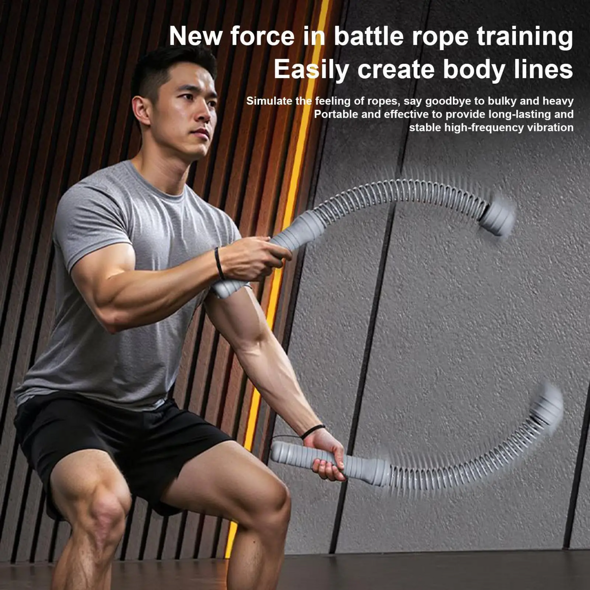 FitnessBar Adjustable Spring Power Trainer for Upper Body