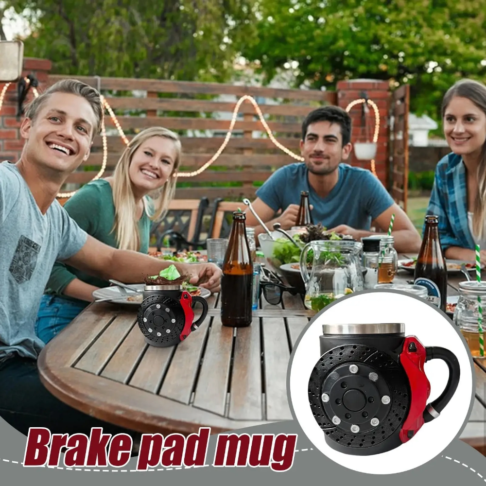 BrakeMug Coffee Mug in Racing Design for Car Enthusiasts