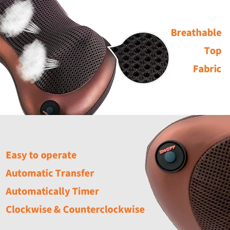 MassagePillow – Portable massage pillow with heating function