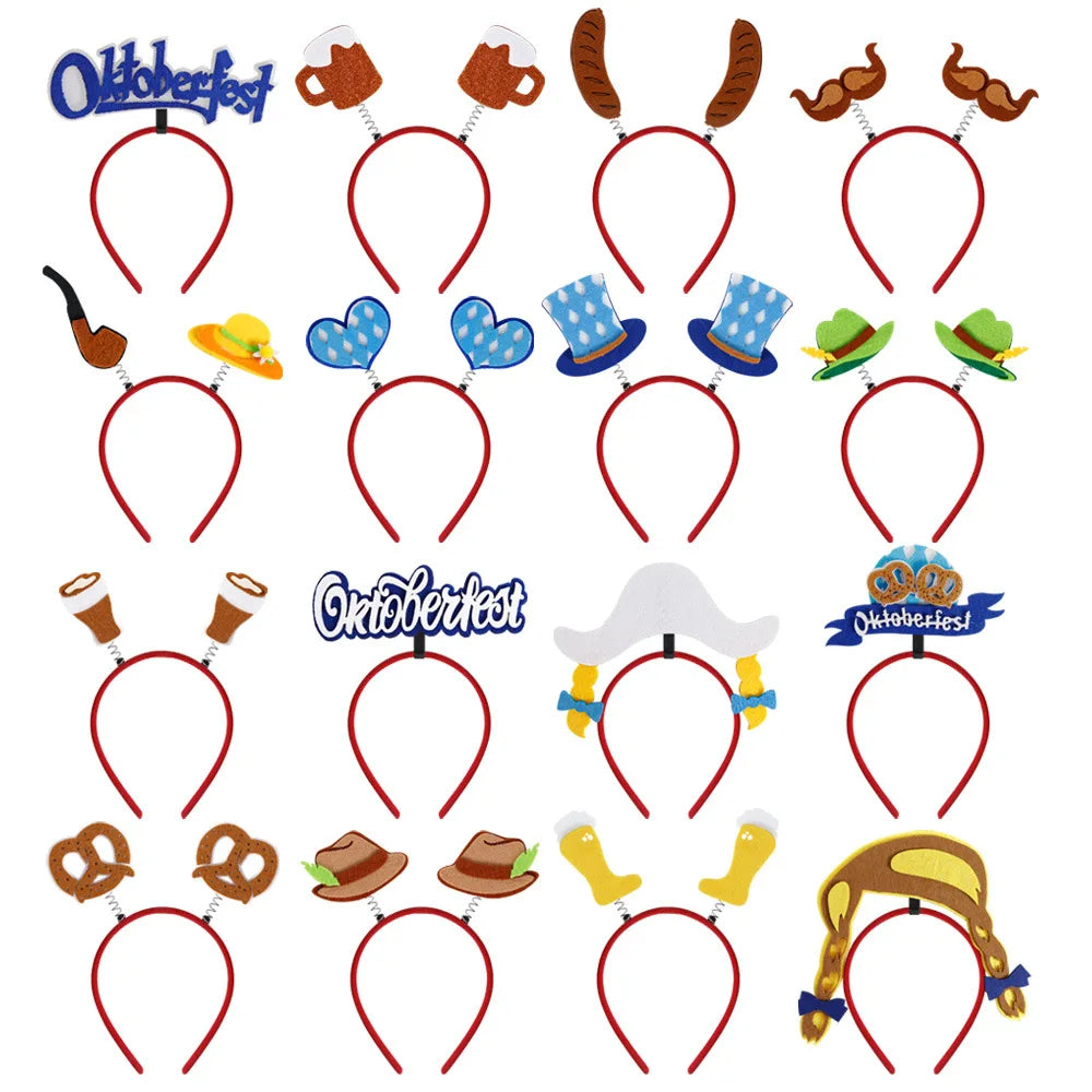 Oktoberfest headband set, 16-piece costume accessory