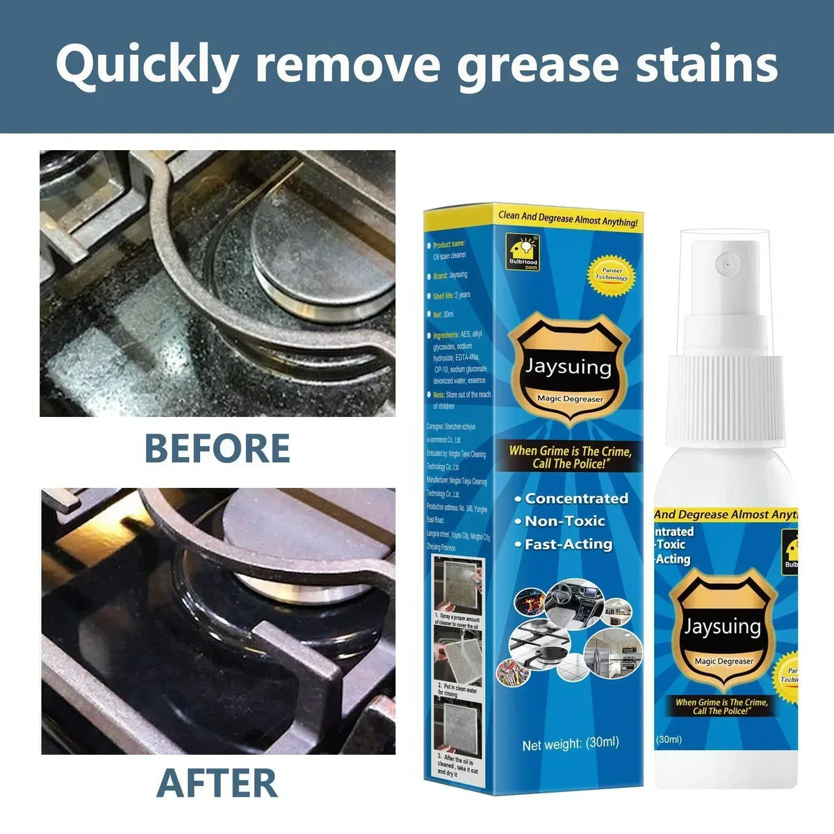 AntiGrease Lubricating Grease and Fat Remover Spray