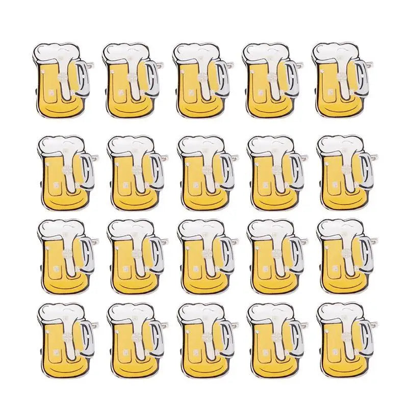 Oktoberfest LED beer mug lapel pins, glowing pins