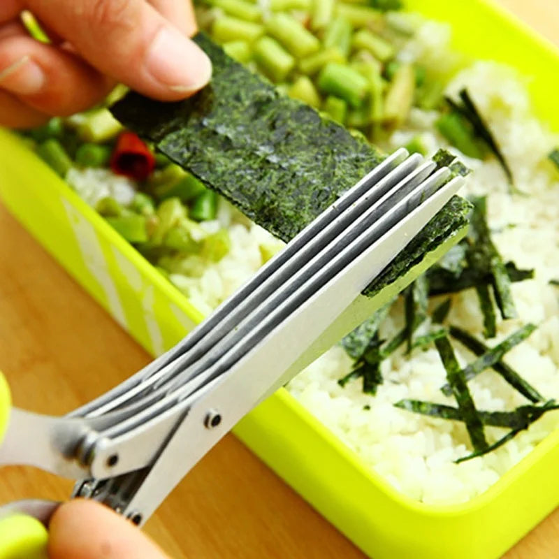 KitchenScissors 5-Blade Kitchen Shears for Herbs and Salad