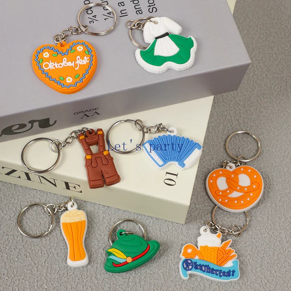 Oktoberfest keychain set, 16-piece souvenir