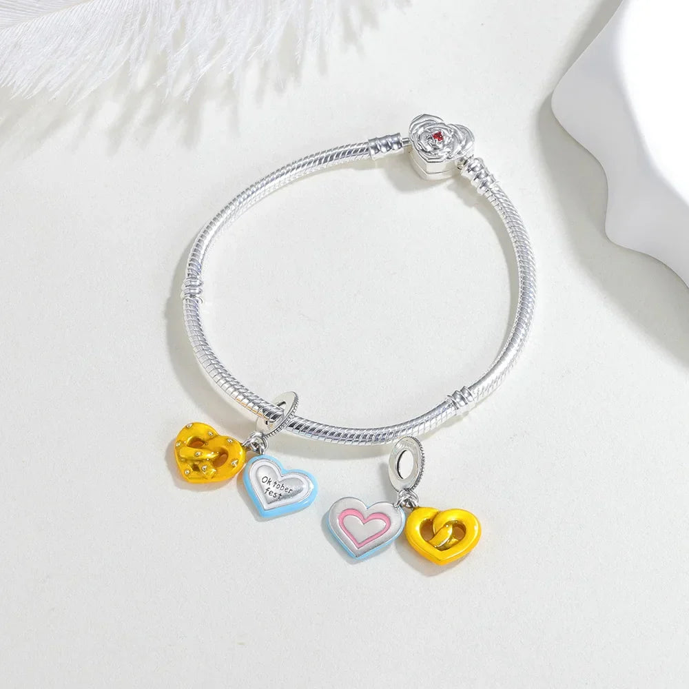 Oktoberfest Jewelry Charm, HerzGlanz