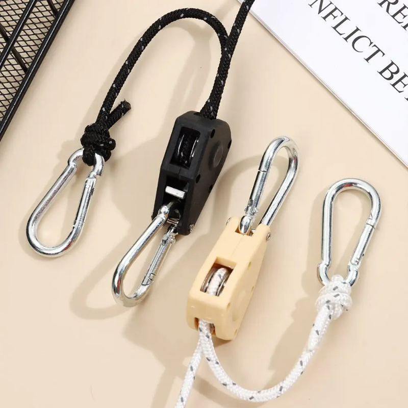 CampingRope in Farbe Schwarz aufgerollt