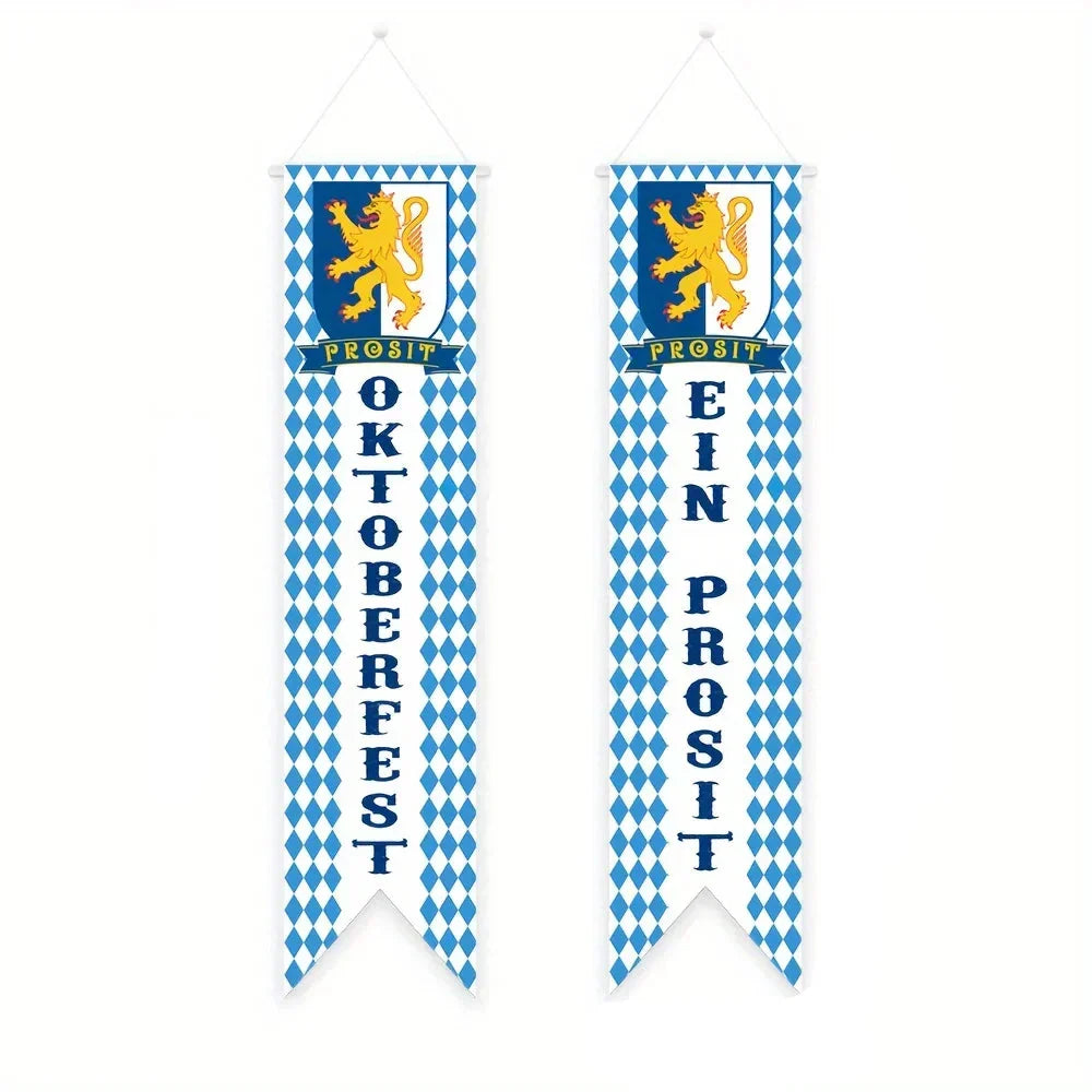 Oktoberfest decoration set, banner garland & party picks