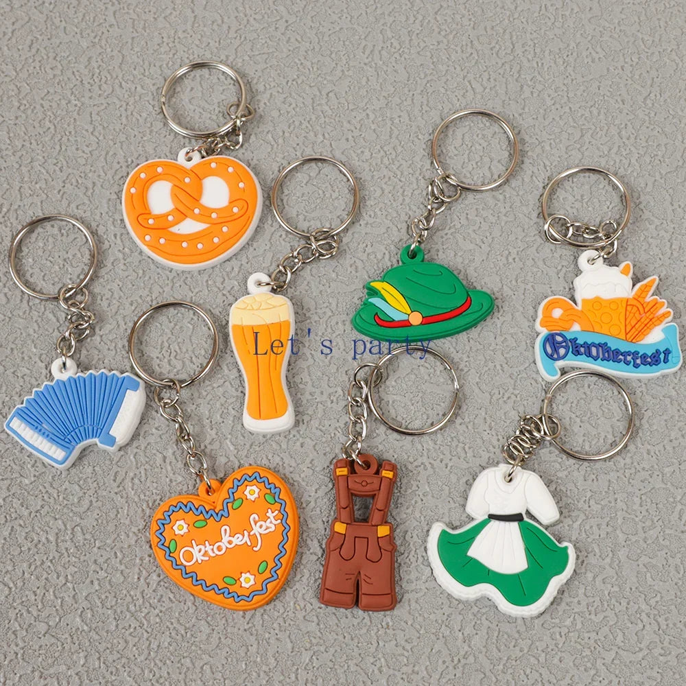 Oktoberfest keychain set, 16-piece souvenir