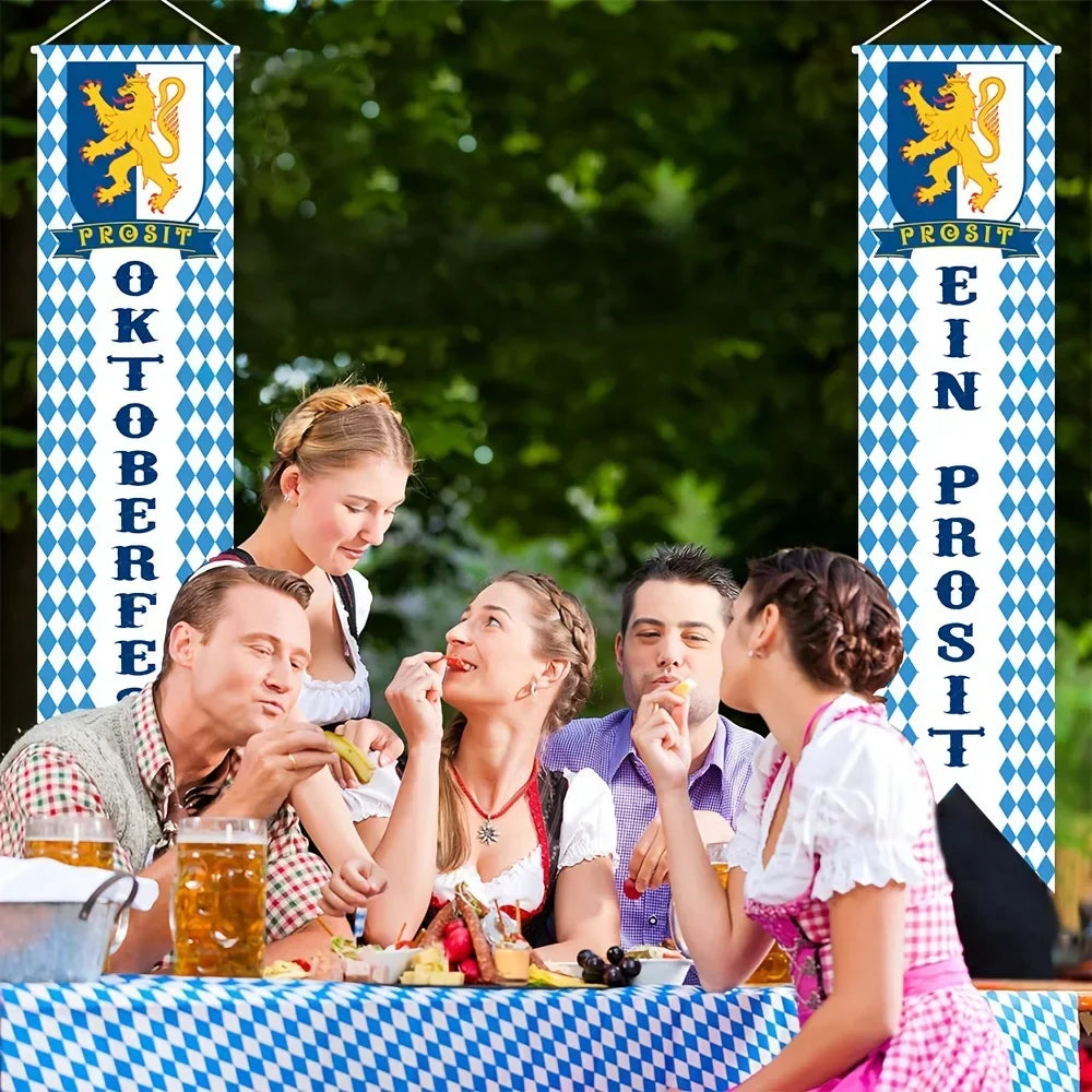 Oktoberfest decoration set, banner garland & party picks