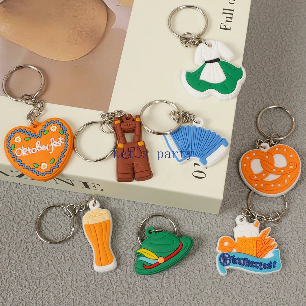 Oktoberfest keychain set, 16-piece souvenir