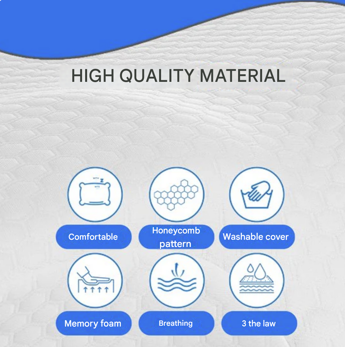 CurvePillow Ergonomic Neck Support Pillow, Breathable