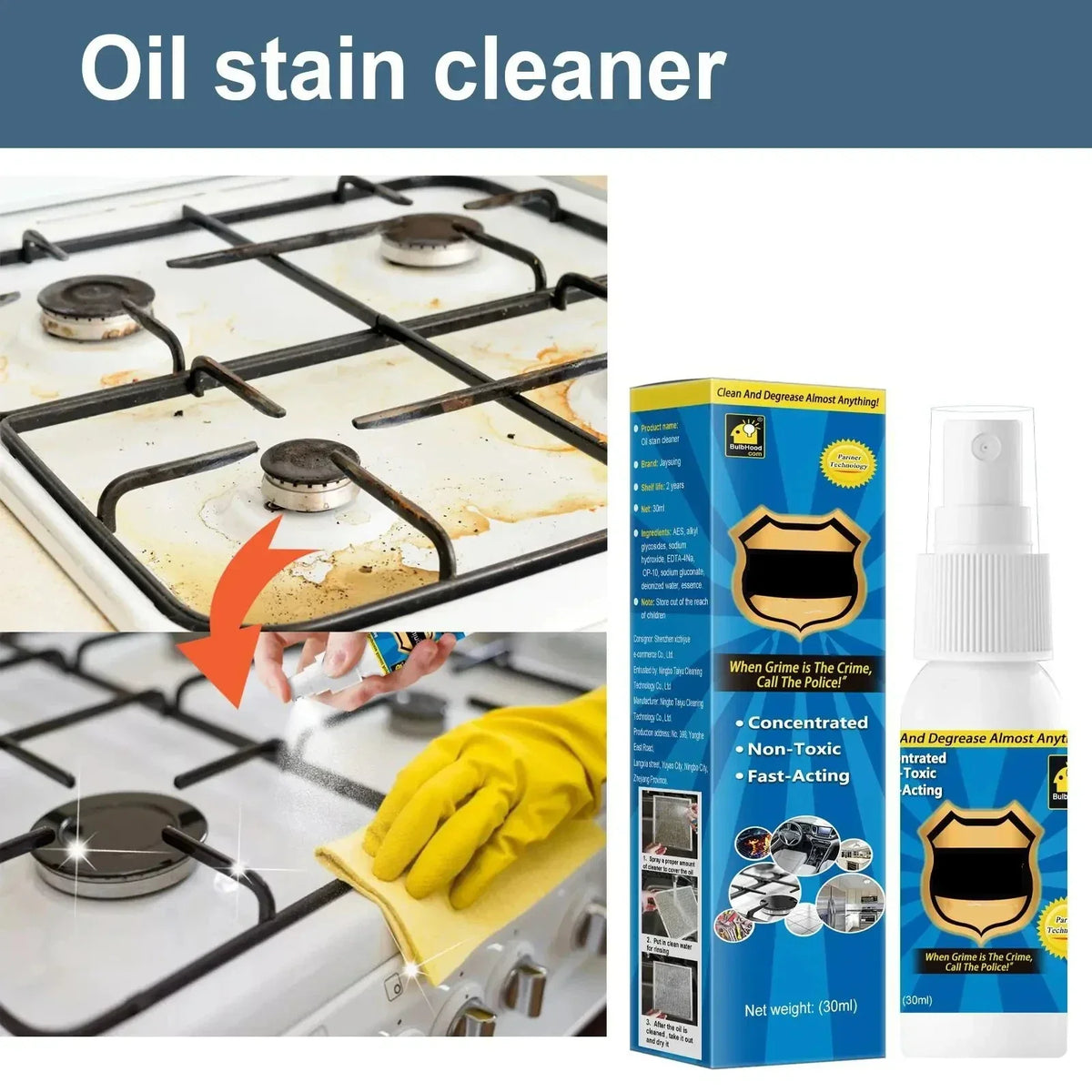 AntiGrease Lubricating Grease and Fat Remover Spray