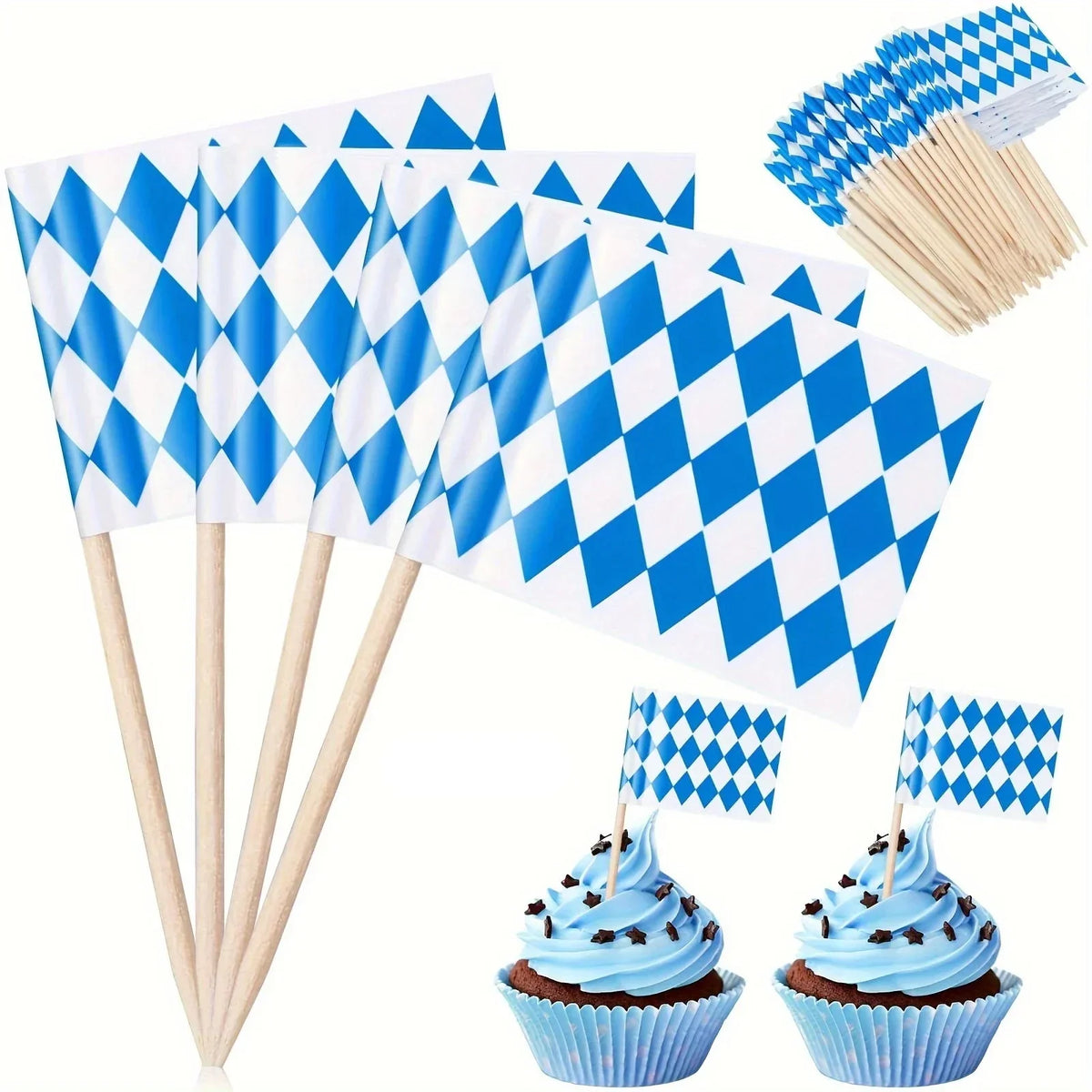 Oktoberfest decoration set, banner garland & party picks