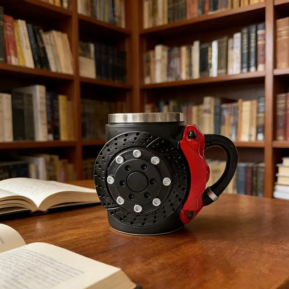 BrakeMug Coffee Mug in Racing Design for Car Enthusiasts