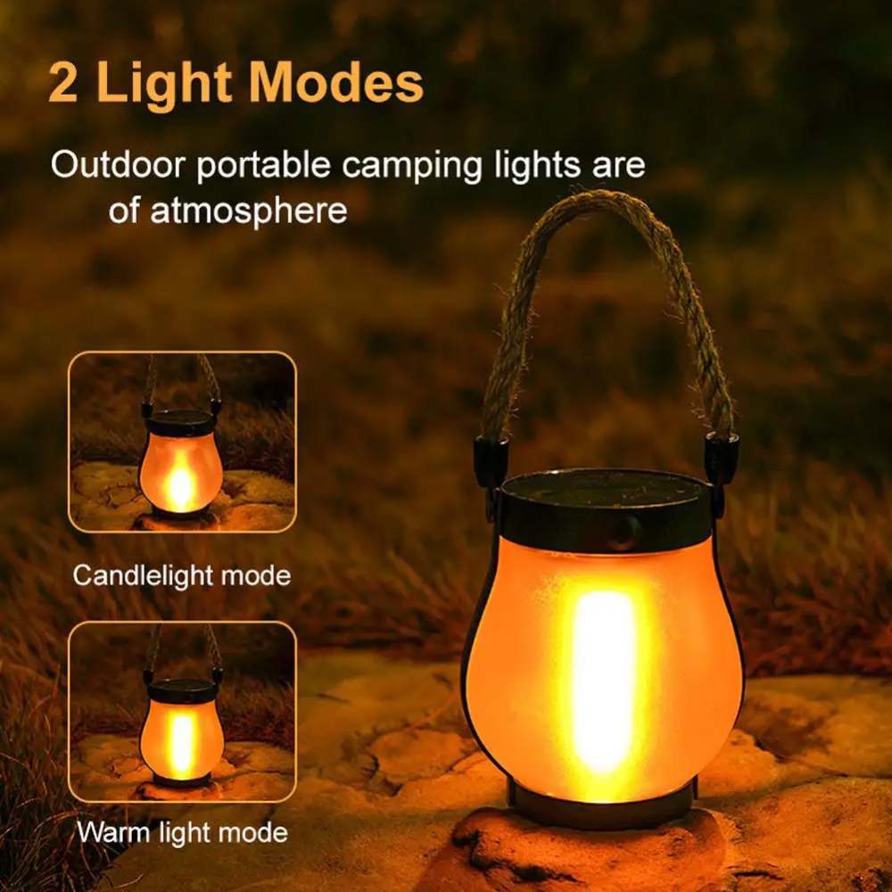Solar Lantern with Flickering Flame – LED Solar Garden Lantern with Flame Effect for Garden, Patio & Outdoors