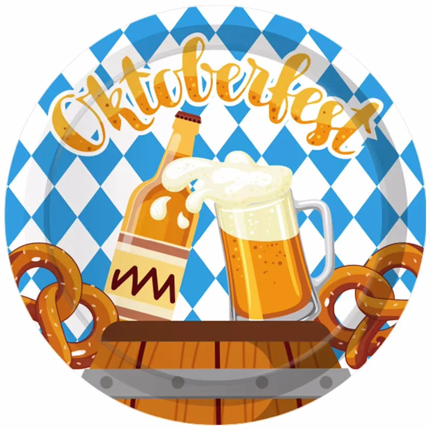 Oktoberfest Disposable Party Tableware Set, 76-Piece Party Supplies