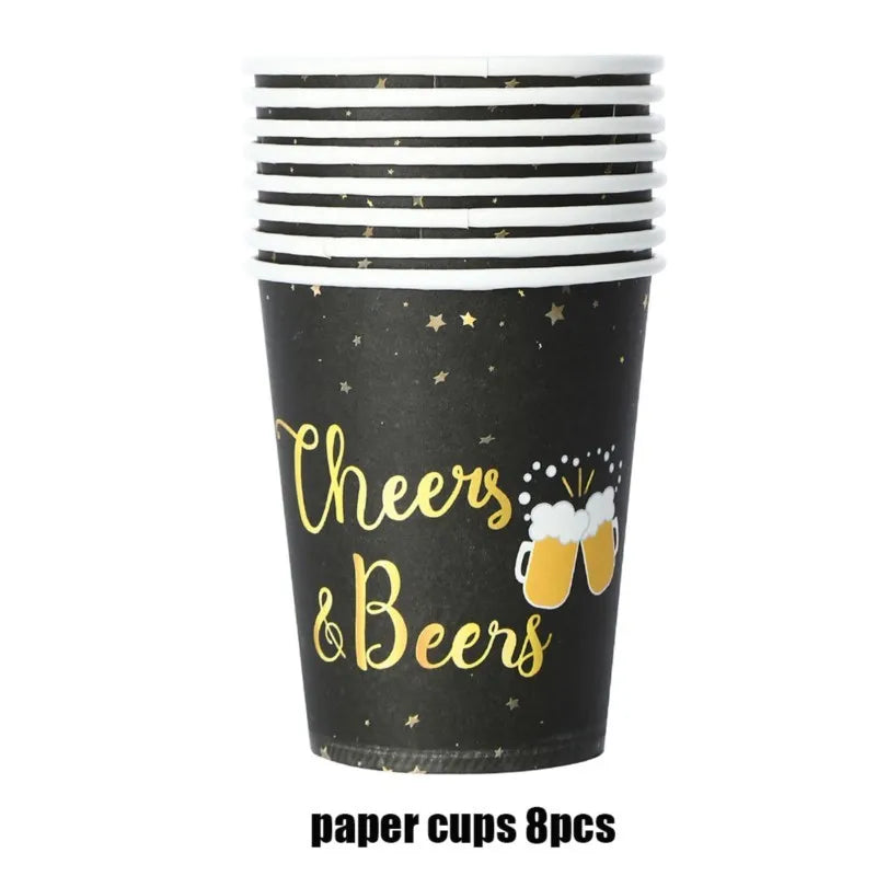 Oktoberfest disposable party tableware set Cheers & Beers, 16 guests