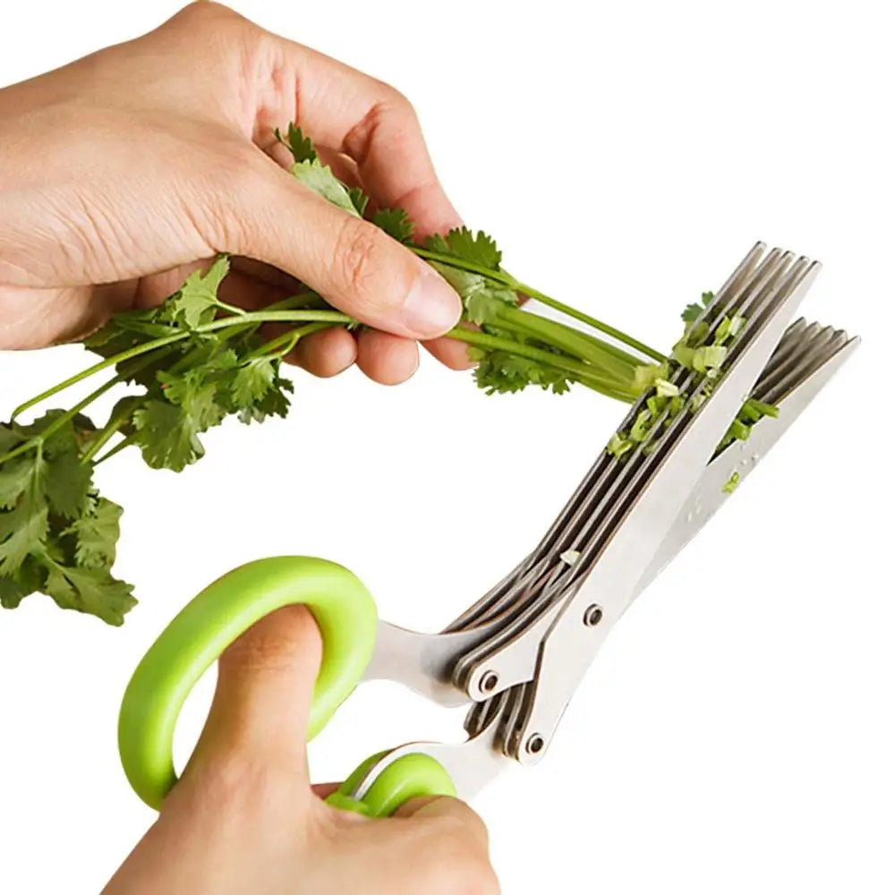 KitchenScissors 5-Blade Kitchen Shears for Herbs and Salad