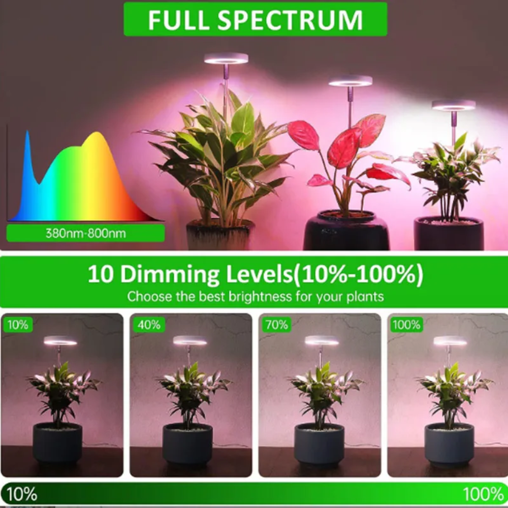 LED Plant Light for Indoor Plants – Adjustable