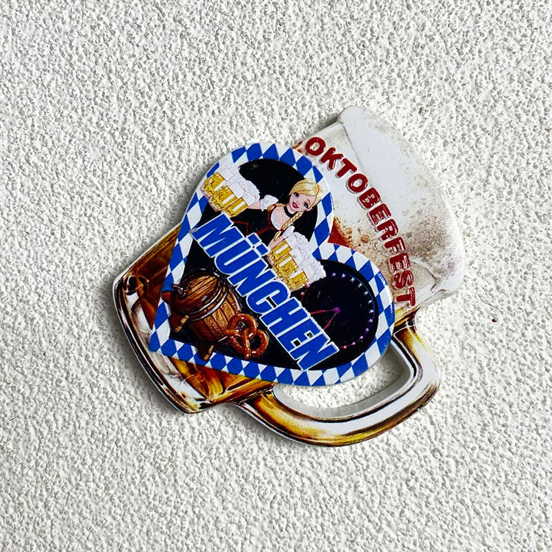 Munich 3D Fridge Magnet, Souvenir 2-piece set