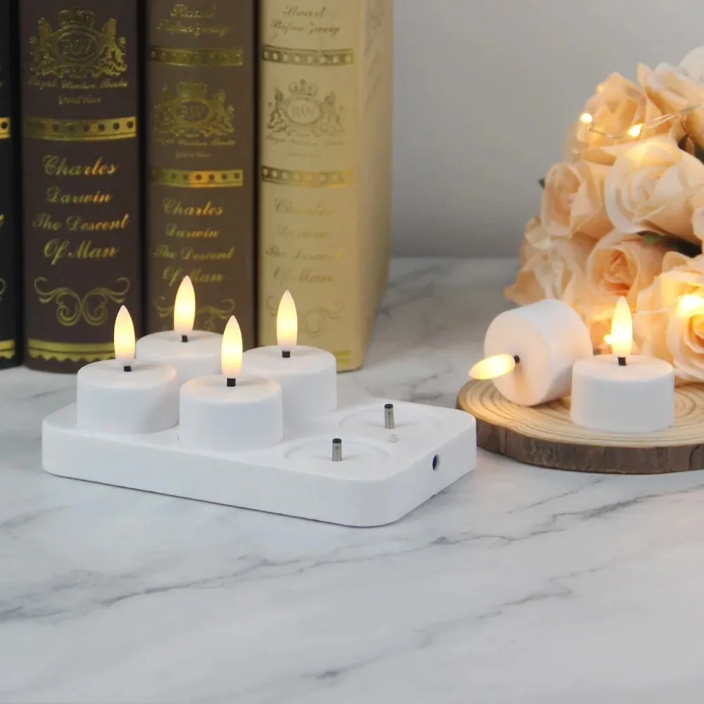 CozyCandles – Rechargeable LED Tealights with Remote Control