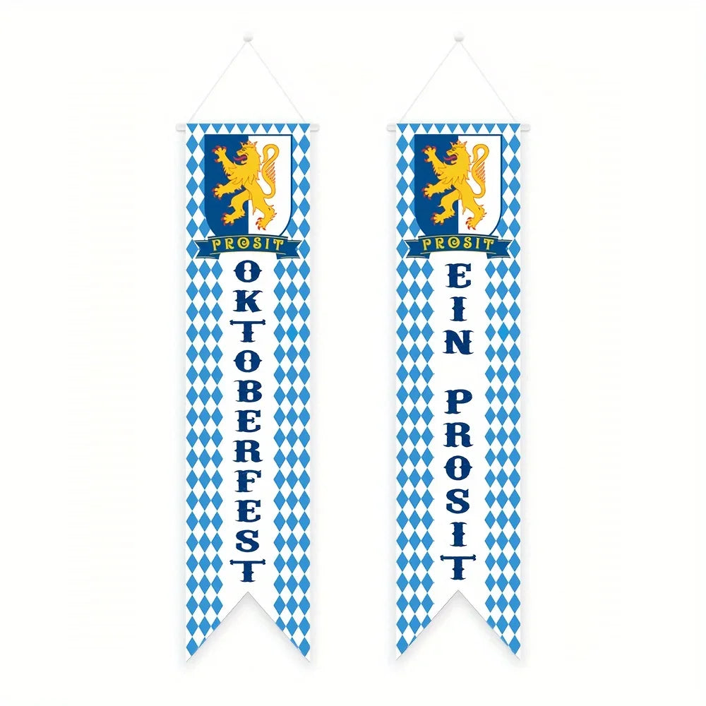 Oktoberfest decoration set, banner garland & party picks
