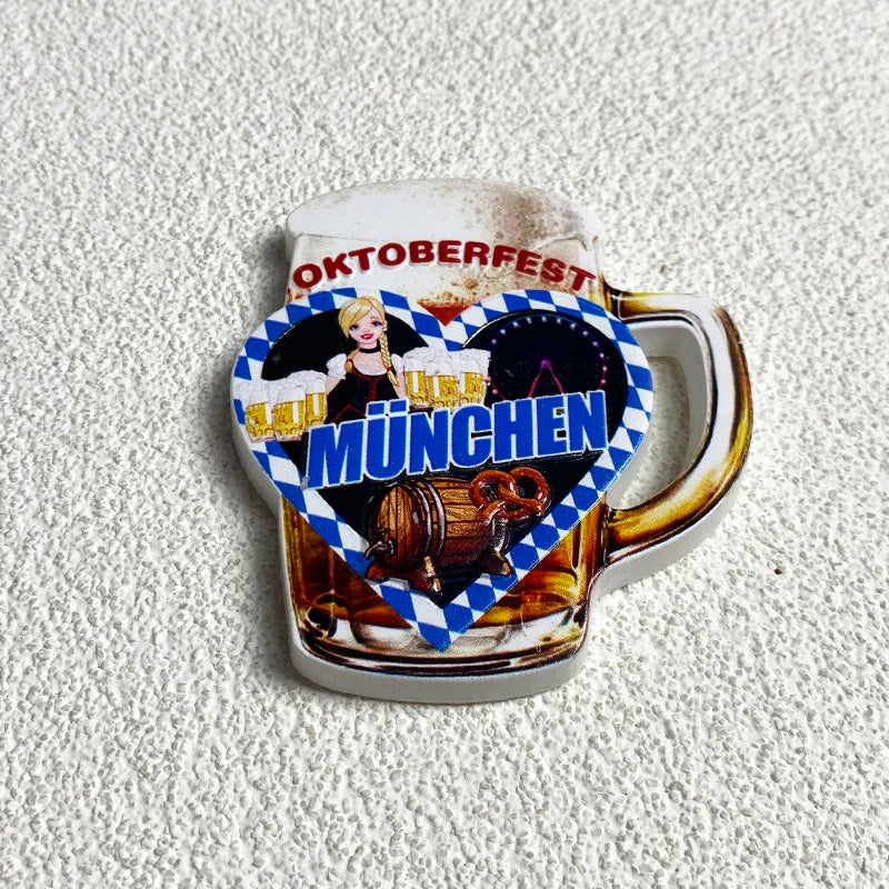 Munich 3D Fridge Magnet, Souvenir 2-piece set