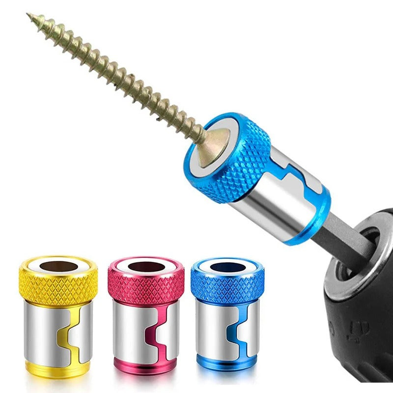 ScrewdriverTip Magnetic Bit Holder, Adjustable Ring 2-Piece Set