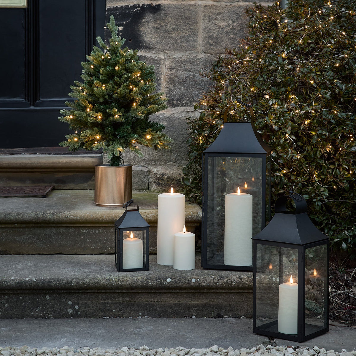 LED Christmas tree in a pot – 75cm indoor and outdoor
