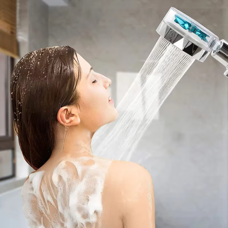 SpinShower 360-Degree Rotating High-Pressure Shower Head