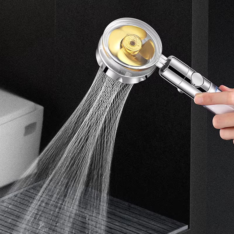 SpinShower 360-Degree Rotating High-Pressure Shower Head