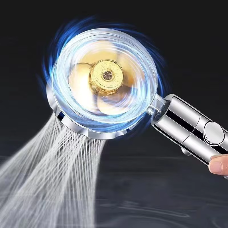 SpinShower 360-Degree Rotating High-Pressure Shower Head