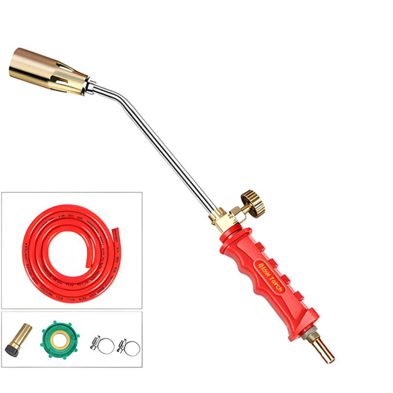 Weed burner attachment for gas torch
