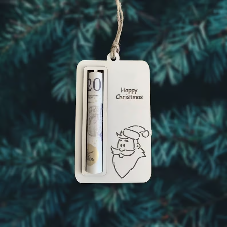 Wooden Money Gift Tags – Handmade Christmas Decorations