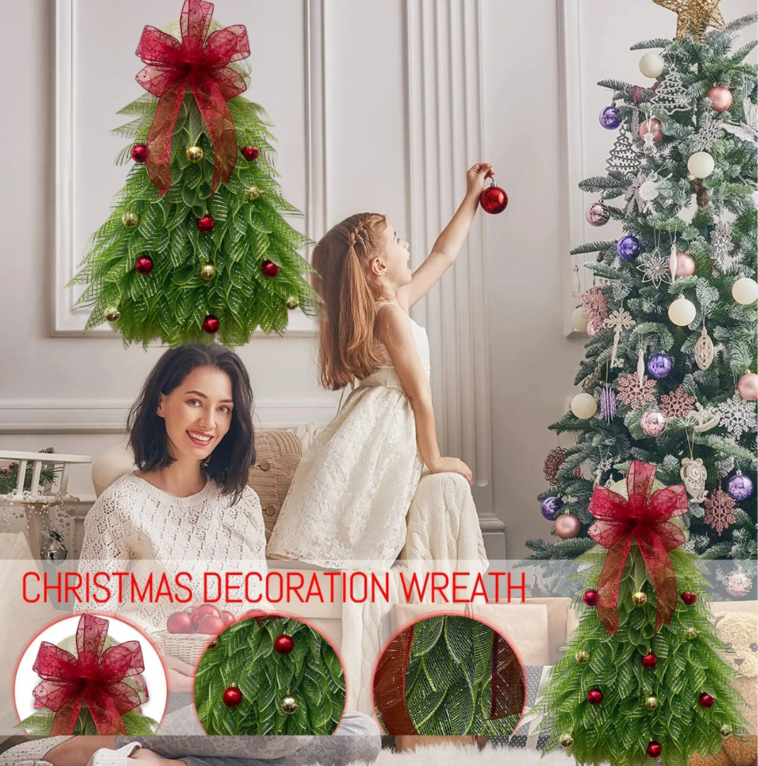 Christmas Wreath Door and Wall Decoration – Classic Design