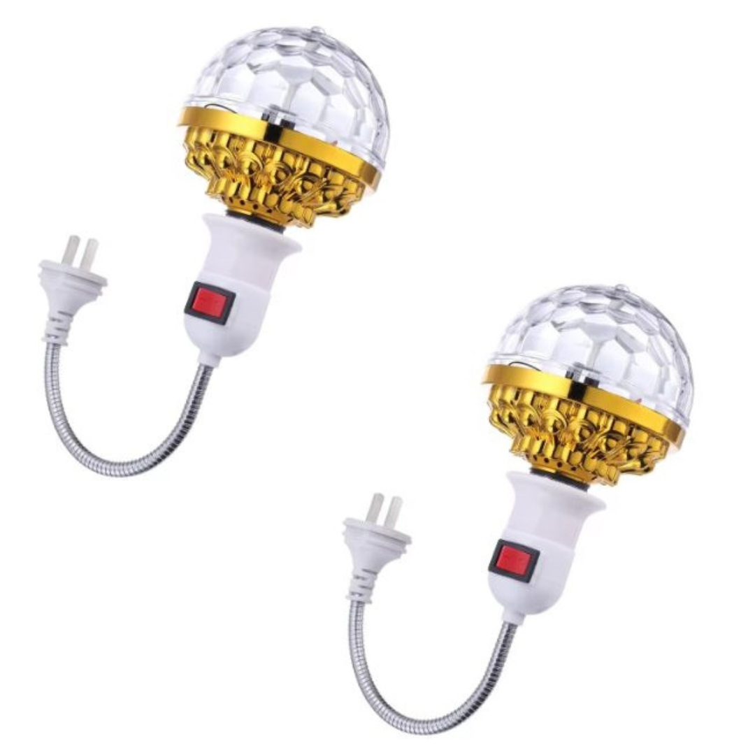 LED Disco Ball – Rotating Party Light, Set of 2