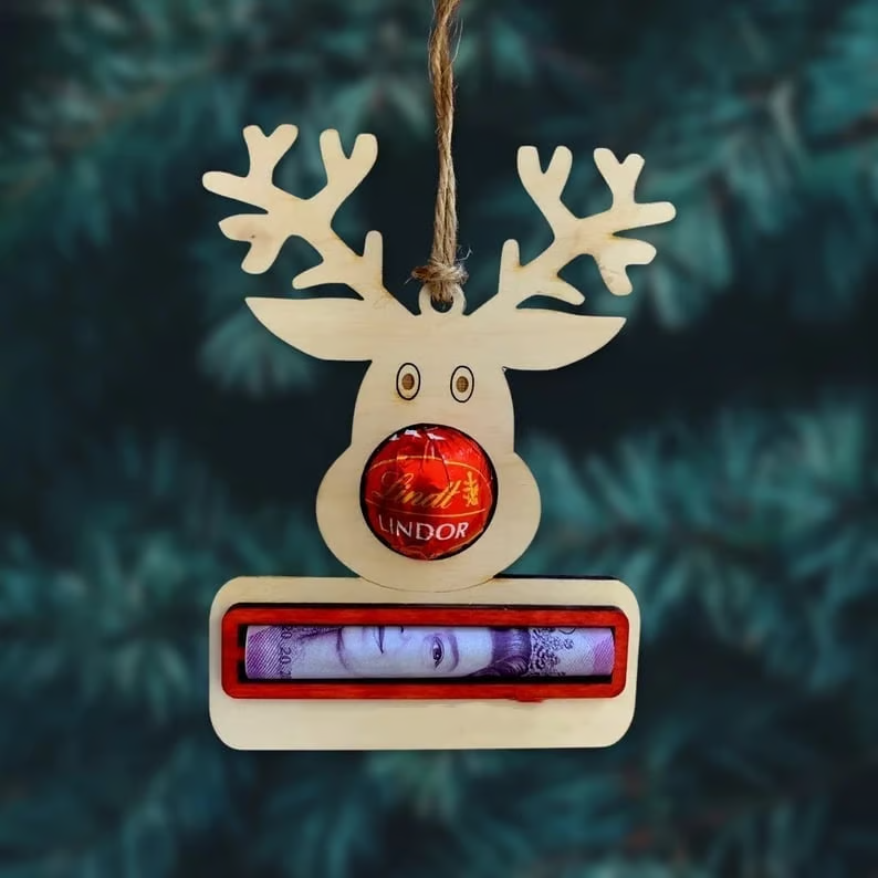 Wooden Money Gift Tags – Handmade Christmas Decorations