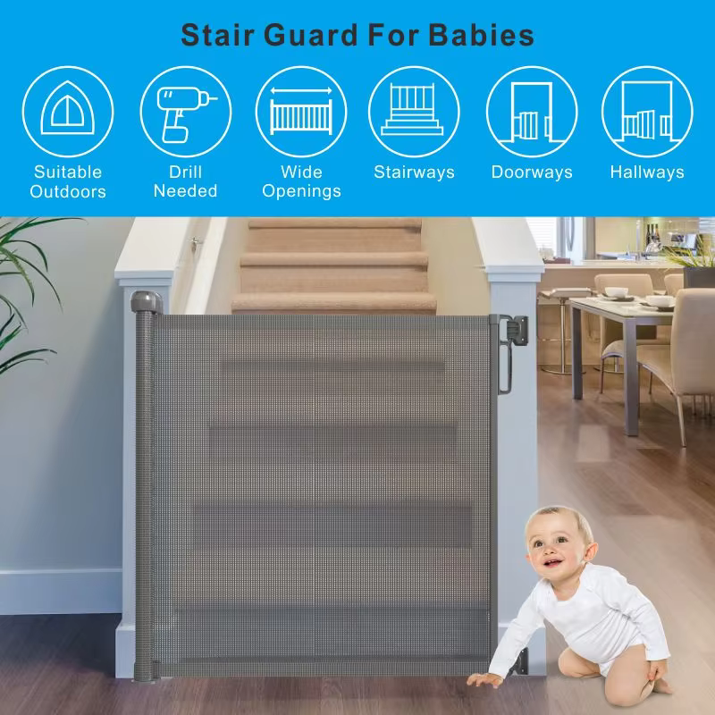 SafetyGate Adjustable Safety Gate For Doors And Stairs