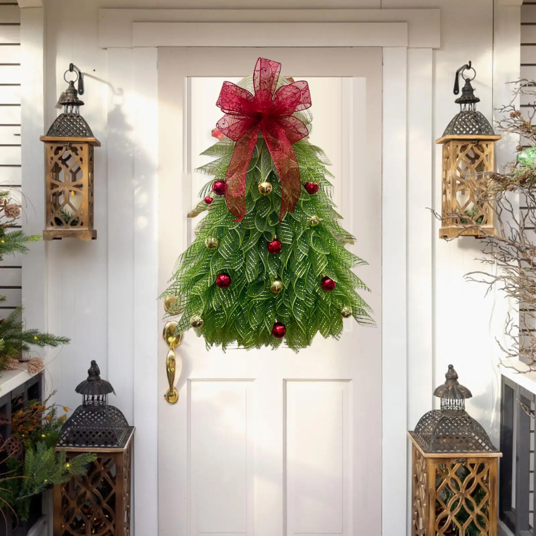 Christmas Wreath Door and Wall Decoration – Classic Design