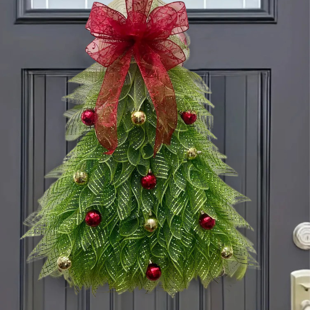 Christmas Wreath Door and Wall Decoration – Classic Design