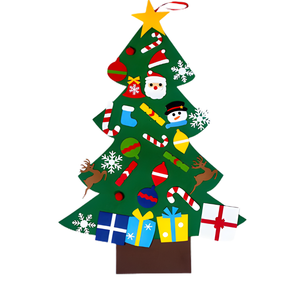 Kletshuts Kersten drei Größenvarianten des Filz-Weihnachtsbaums