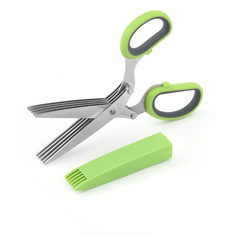 KitchenScissors 5-Blade Kitchen Shears for Herbs and Salad