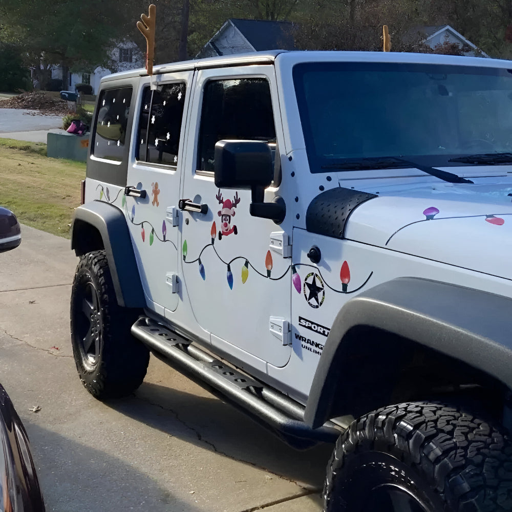 Magnetic Christmas Car Lights – Reflective Outdoor Decoration Set