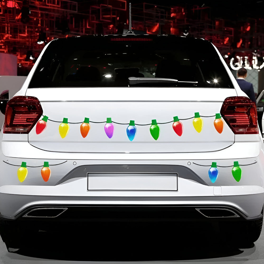 Magnetic Christmas Car Lights – Reflective Outdoor Decoration Set